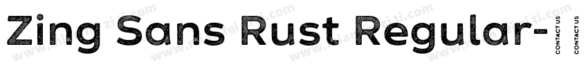 Zing Sans Rust Regular字体转换